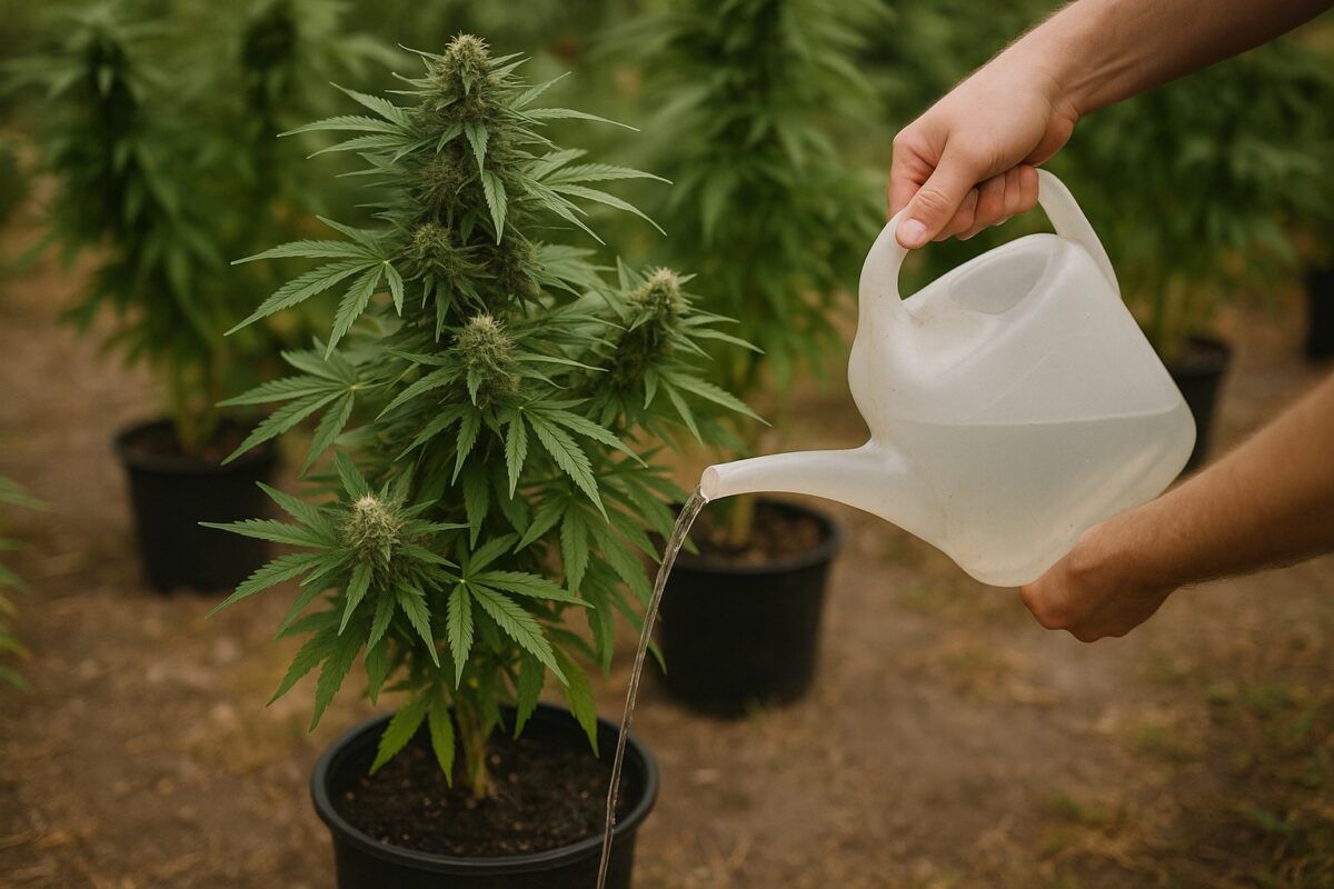 Przeplukiwanie marihuany przed zbiorami 2