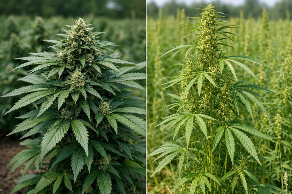 Roznie miedzy konopiami siewnymi